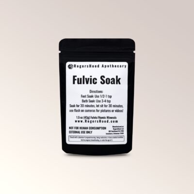Fulvic Soak for parasite cleansing and natural body detox
